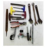 Hand Tools Including Wrenches, Pliers, Files, and