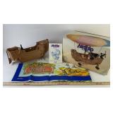 Teddy Ruxpin Airship Toy with Original Box and Map