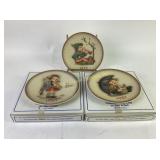M.I. Hummel Annual Plates 1979, 1980, and 1981 wit