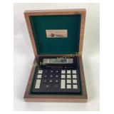 Solar Powered Calculator in Wooden Presentation Bo