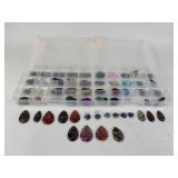 Cabochons and Pendant Stones in Storage Cases