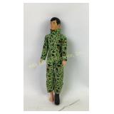 Action Figure in Green Camouflage Uniform