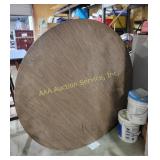 60-Inch Round Folding Table with Metal Frame