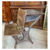 American Seating Company Cast Iron and Wood School