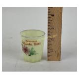 Victorian uranium custard glass souvenir