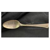 Sterling souvenir spoon Peru Indiana High School