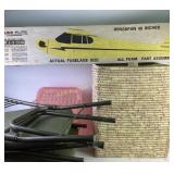 Model Airplane Kit, Wicker Storage Box, Plastic Bi