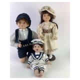 Porcelain Dolls in Period-Style Attire