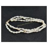 Freshwater pearl bracelet w/ 14k gold beads and