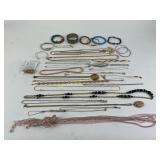Costume jewelry necklaces & bracelets incl.