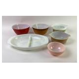 Pyrex, Fire-King Mixing and Serving Bowls