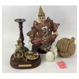 Burmese Marionette Puppet, Snowbunny Figurine, Kal