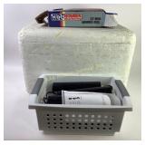 Homier Hammer Drill, Styrofoam Cooler, Power