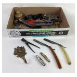 Bullet Mold, Mother of Pearl Pocket Knives, Dubl D