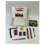 Joseph Elliot Best silver steel straight razor,