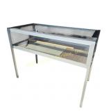 Glass Display Case with Top Locking Door with Key