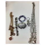 Costume Jewelry Necklaces, Clamper Bangle Bracelet