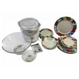 Farberware Cosmos Plates, Glass Bowls, and Betty C