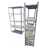 Metal Shelving Units (2) with 5 Shelves (36 in. W