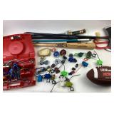 Louisville Slugger Bat, Wilson Football, Toys, and