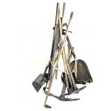 Wood Handled with Metal Head Garden/Yard Tools: