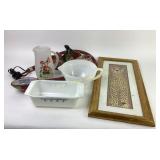 Cheetah art, Pyrex, Fire King, kitchen equip