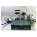 Camping: Coleman, Rayovac Lanterns, stove,
