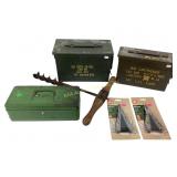 Military Ammunition Boxes, Brace Drill, Ozark Trai