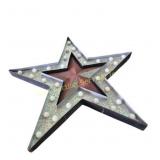 Light Up Hanging Barn Star (30 in. Across) Worked