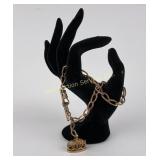 Victorian gold filled pocket watch fob chain -