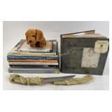 Cookbooks, LIFE Magazines, Dragon Decor Items, and