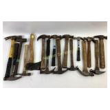 Hammers and Hand Tools with Wood and Metal Handles