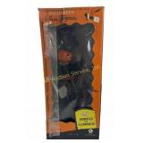 Animated Halloween Witch Figurine with Light-Up Pu