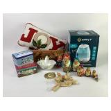 Christmas Pillow, Longaberger Basket, Matryoshka D