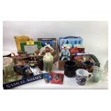 Fenton Signed Rabbit, Hallmark Ornaments