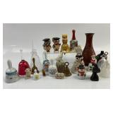 Lefton 1956 owl salt and pepper shakers, brass