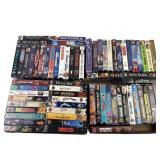 VHS tapes:Sneakers, the client, toys, the englis