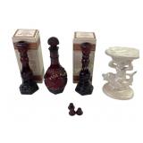 Avon 1876 Cape Cod Collection Candlestick and Deca