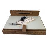Fly Tying Kit With Vise, Materials, and Wooden Box