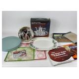 Pfaltzgraff Cape May Platter, Hallmark Barbie Chri