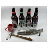 Chevrolet metal grill emblem, Dented, rusty,