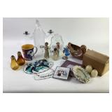 Willow Tree Figurines, Glassware, Candleholders, a