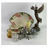 Franciscan Platter, Pewter Set, Fiesta Vase, Small