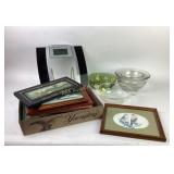 Glass Mixing Bowls, Decorative Wall Art, Green Ser