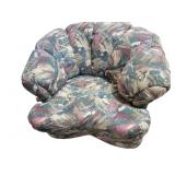 Floral upholstered chair, Davis Furniture