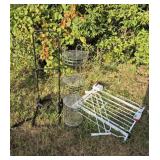 Samsonite Luggage Cart, Pet Gate & 4 Tier Metal