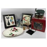 Space cat framed art, NWT 24 ounce tumbler, st.