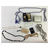 Costume Jewelry: strada gold tone watch, Adrienne