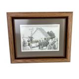 Print ï¿½Farm Auctionï¿½ by John Bloom Signed a