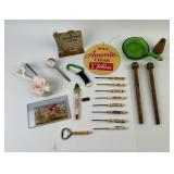 Celina Ohio green and gold souvenir pan, royal